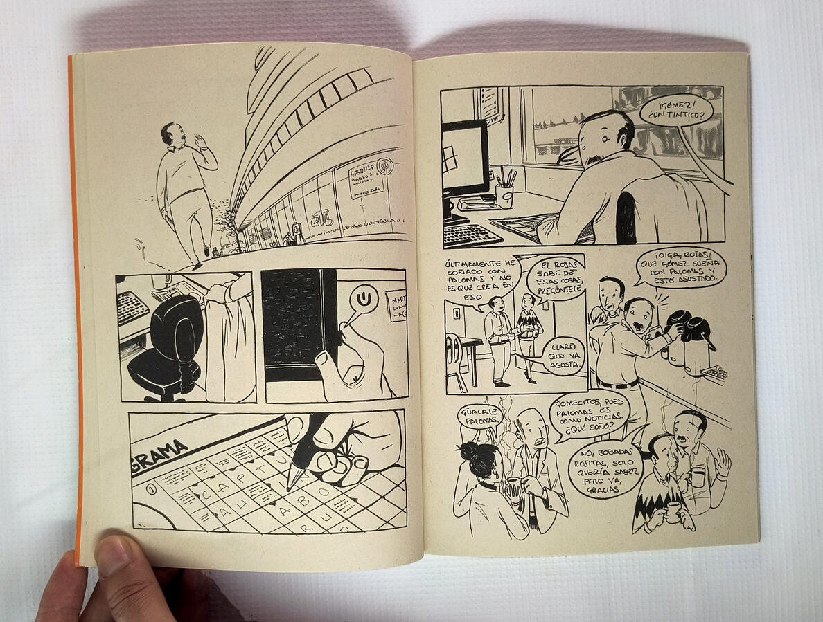 Untitled Black and white comic pages from the graphic novel El señor P., drawn in ink by Colombian graphic novelist and illustrator Henry Díaz.